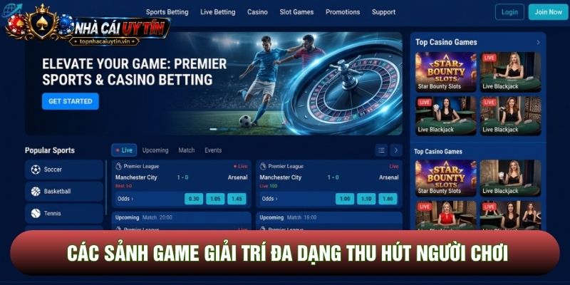 Các sảnh game giải trí đa dạng thu hút người chơi Các sảnh game giải trí đa dạng thu hút người chơi
