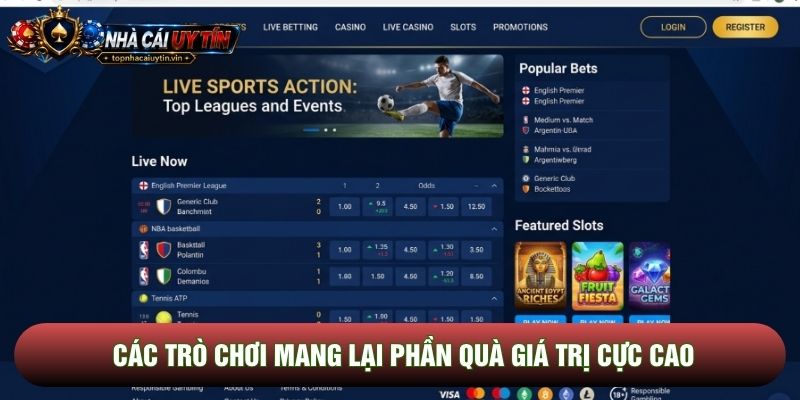 Các trò chơi mang lại phần quà giá trị cực cao Các trò chơi mang lại phần quà giá trị cực cao