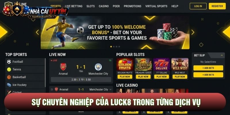 Sự chuyên nghiệp của Luck8 trong từng dịch vụ